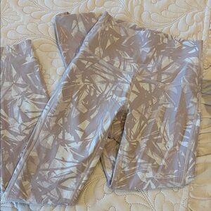 lululemon athletica Beige Patterned Leggings